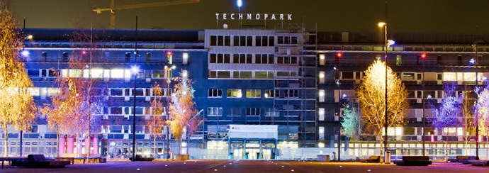 Technopark at night